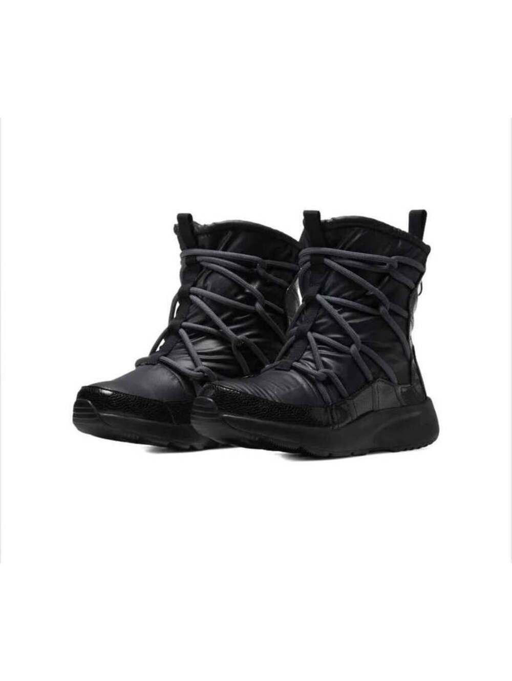 Nike Women's Tanjun High Rise High Top Sneaker Boots Size 6.5 Black